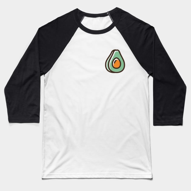 Avocado pocket Baseball T-Shirt by Roble